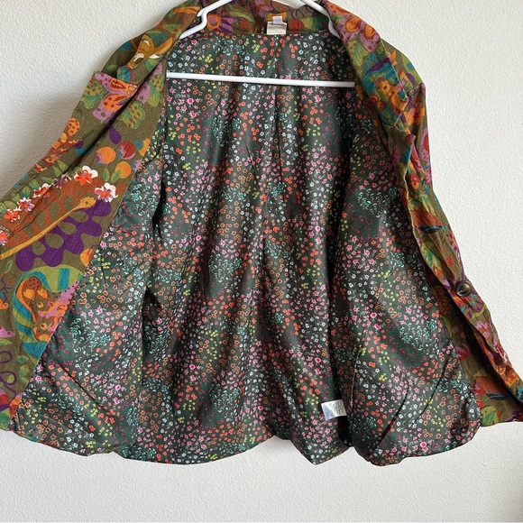 Like New Ivy Jane corduroy floral boho blazer - Picture 7 of 9